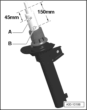 Releasing gas and draining front gas-filled shock absorbers, DCC shock absorbers