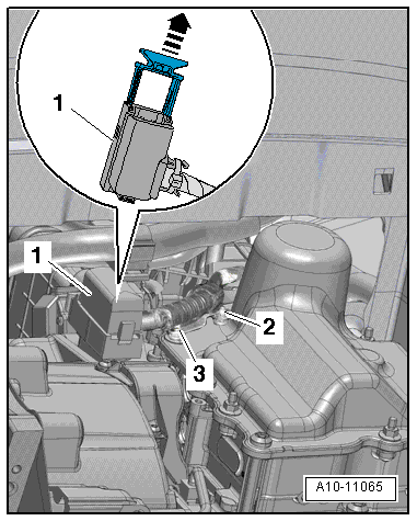 Removing and installing mechatronic unit for dual clutch gearbox -J743