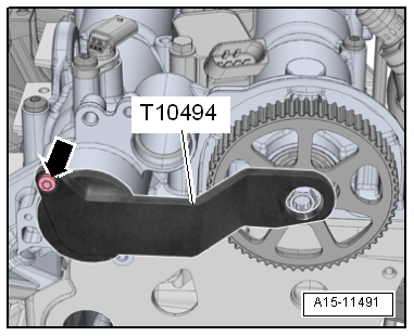 Checking valve timing, engine codes CHPA, CMBA, CPVA, CXSA, CZCA, CPVB, CZDA