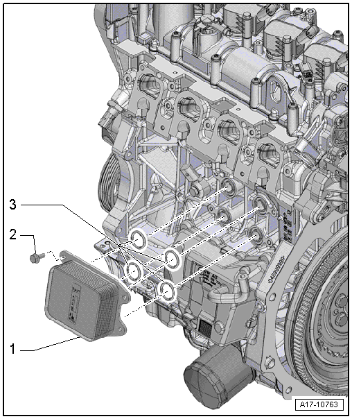 Assembly overview - engine oil cooler