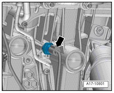 Removing and installing turbocharger