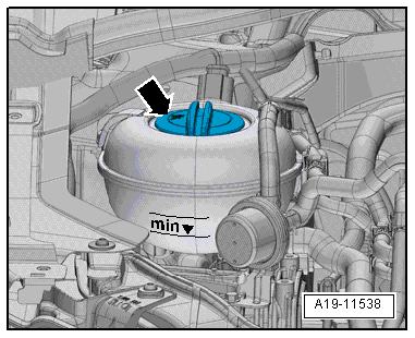 Removing and installing high-voltage heater (PTC) -Z115- / high-voltage heater (PTC) -J848