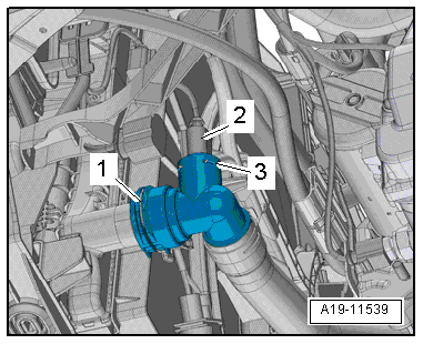 Removing and installing mechatronic unit for dual clutch gearbox -J743