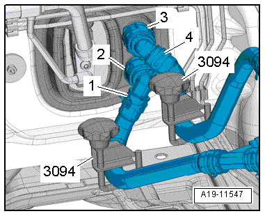 Removing and installing heater and air conditioning unit