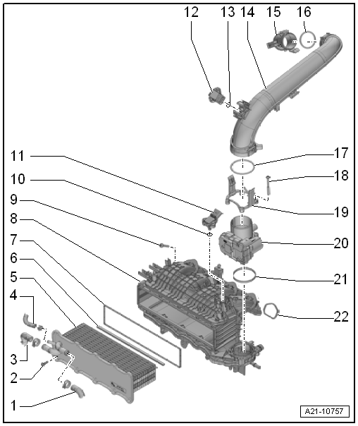 Assembly overview - charge air system