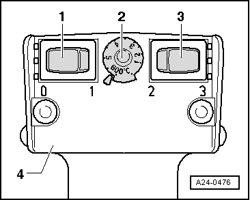 Removing and installing engine control unit -J623- (with metal locking plate)