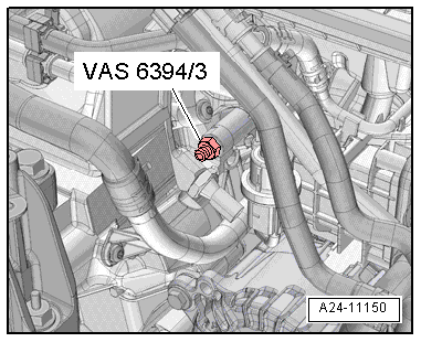 Checking fuel pressure sender -G247-