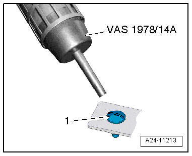 Removing and installing engine control unit -J623- (with protective housing)