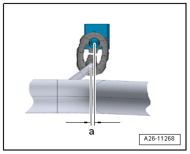 Aligning exhaust system free of tension