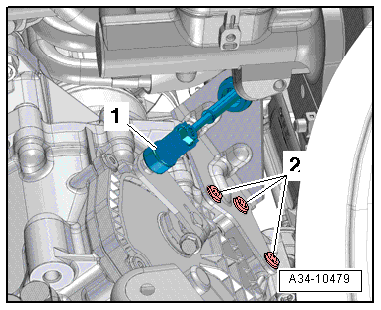 Removing and installing cover for parking lock