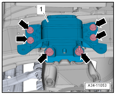 Adjusting assembly mountings