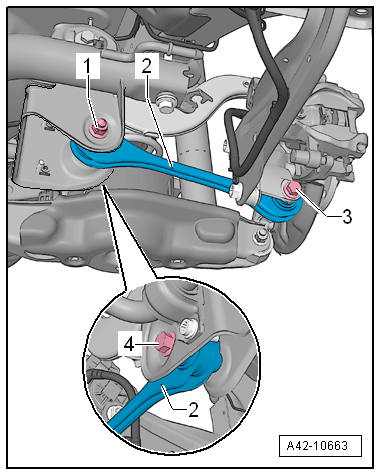 Removing and installing track rod