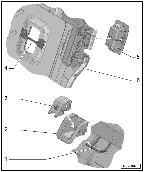 Assembly overview - rear child seat anchors