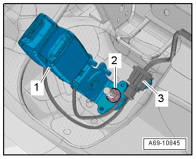Removing and installing rear belt buckle