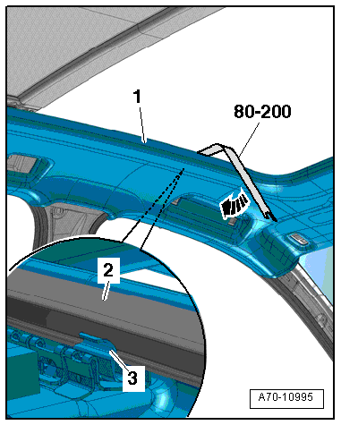 Removing and installing moulded headliner, estate
