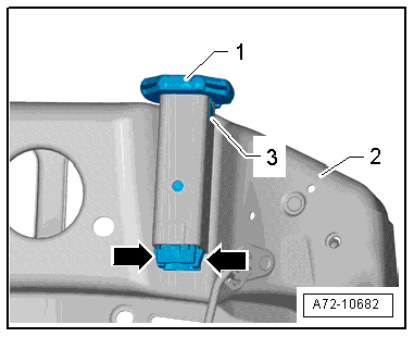 Removing and installing head restraint guide