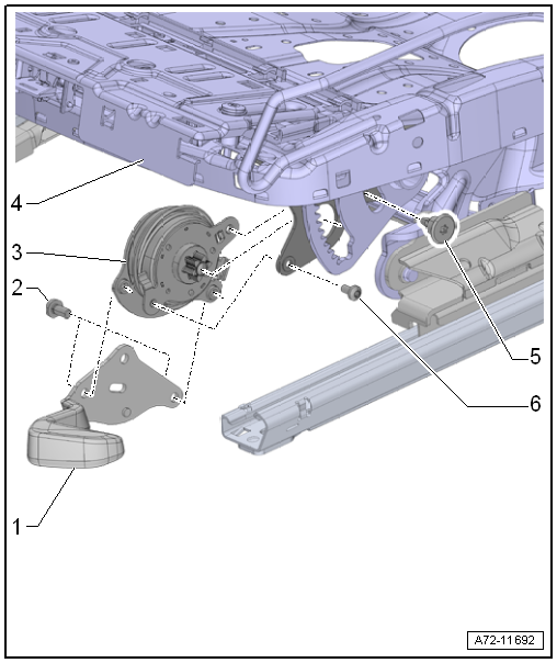 Assembly overview - seat pan