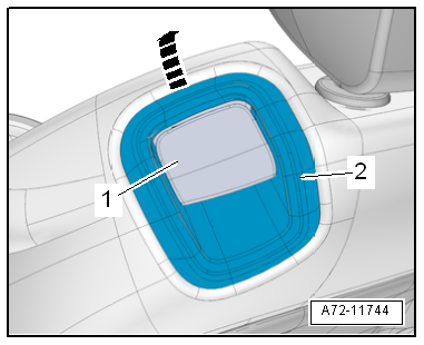 Removing and installing trim for backrest release mechanism