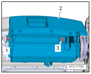 Removing and installing storage compartment