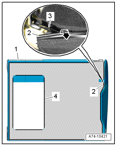 Removing and installing rear seat backrest cover and padding