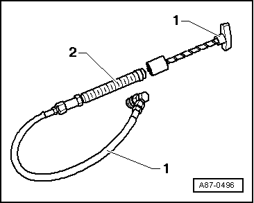 Detecting leaks in refrigerant circuit using leak detecting system -VAS 6196- or leak detecting system -VAS 6201- or a later model