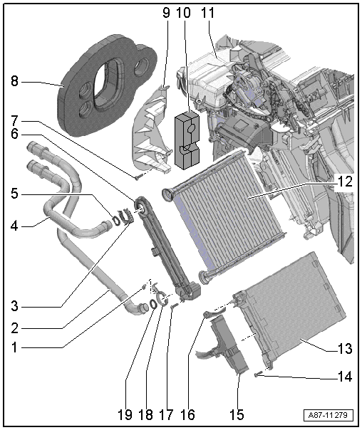 Assembly overview – heater unit
