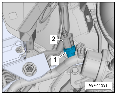 Removing and installing refrigerant circuit pressure sender -G805