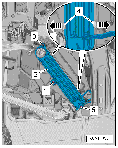 Removing and installing Valeo heat exchanger, LHD vehicles