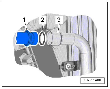 Removing and installing coolant pipes at heat exchanger (Denso)