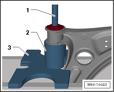 Renewing front bonded rubber bush for lower suspension link