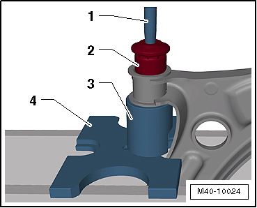 Renewing front bonded rubber bush for lower suspension link