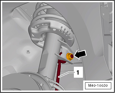 Removing and installing suspension strut