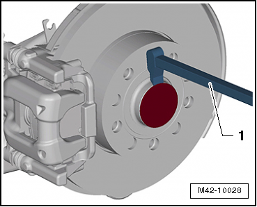 Removing and installing wheel bearing unit, multi-link suspension, front-wheel drive