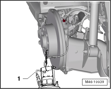 Removing and installing control unit and hydraulic unit, RHD vehicles