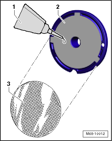 Removing and installing retaining plate for manually operated or automatic anti-dazzle interior mirror, without rain and light sensor -G397- and front camera for driver assist systems -R242