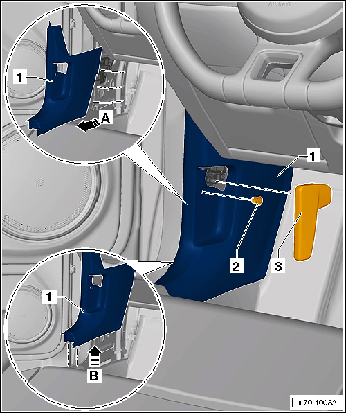 Removing and installing A-pillar trim