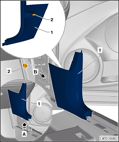 Removing and installing A-pillar trim