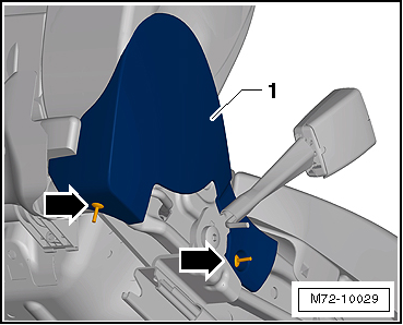 Removing and installing seat trim on tunnel side