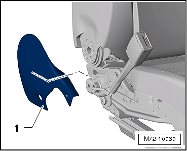 Removing and installing seat trim on tunnel side