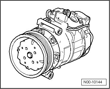 Air conditioner compressor without magnetic clutch