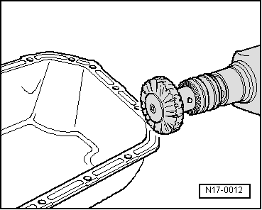 Removing and installing lower part of sump
