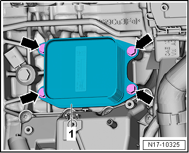 Removing and installing engine oil cooler