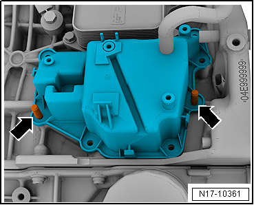 Removing and installing oil separator