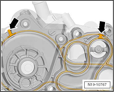 Removing and installing coolant pump