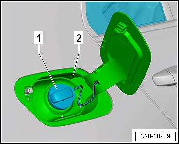 Checking fuel delivery rate, engine code CWVA