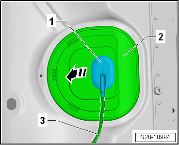 Checking holding pressure, engine code CWVA