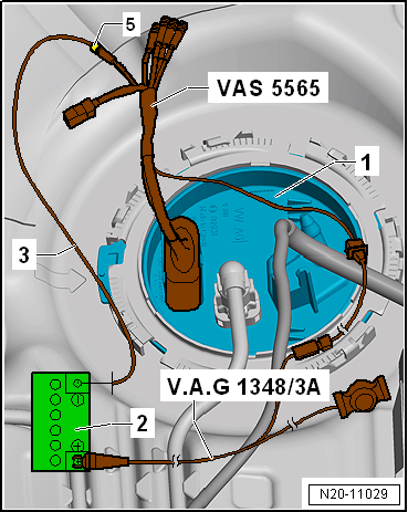 Emptying fuel tank when fuel pump is intact