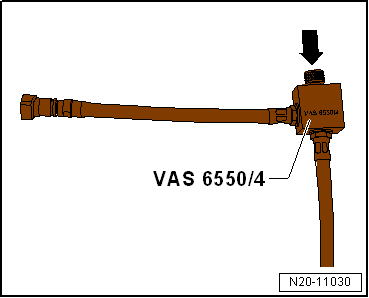 Checking fuel delivery rate, engine code CWVA