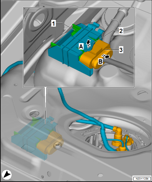 Emptying fuel tank less than 3/4 full, vehicles with four-wheel drive