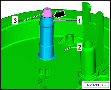 Removing and installing fuel line for auxiliary/supplementary heater